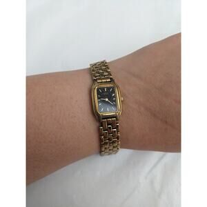 Seiko V400-5498 Gold Tone Quartz Watch 6.5in Working